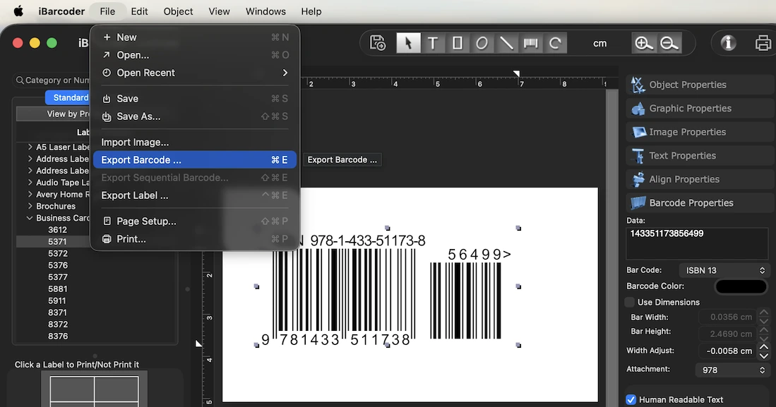 Bulk QR Codes data from Mac Numbers