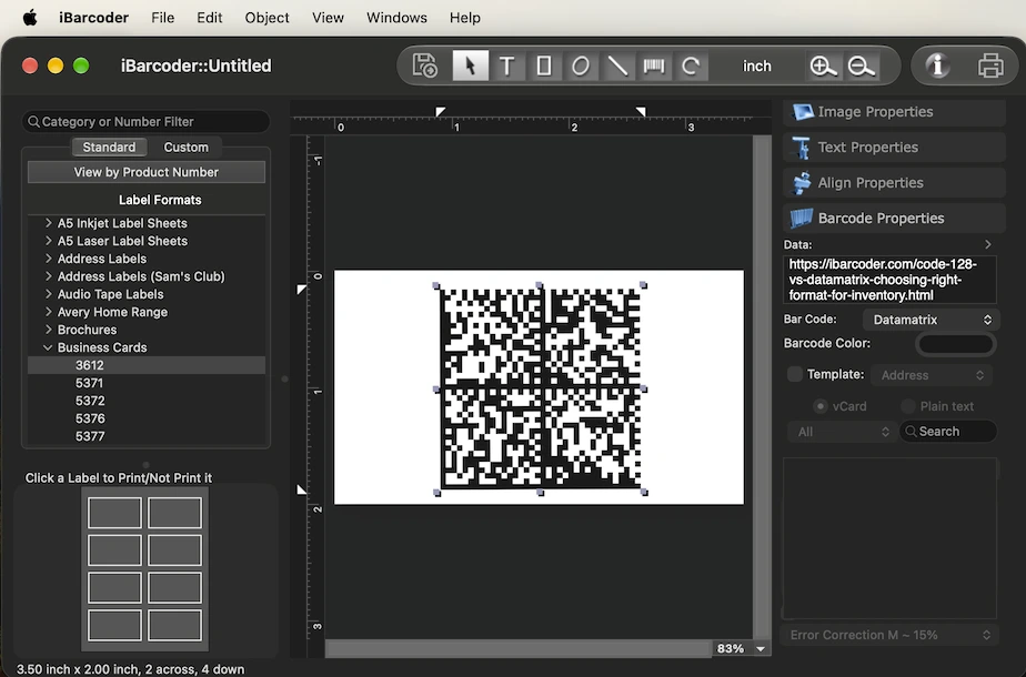 Data Matrix: the Right Barcode Format for Inventory