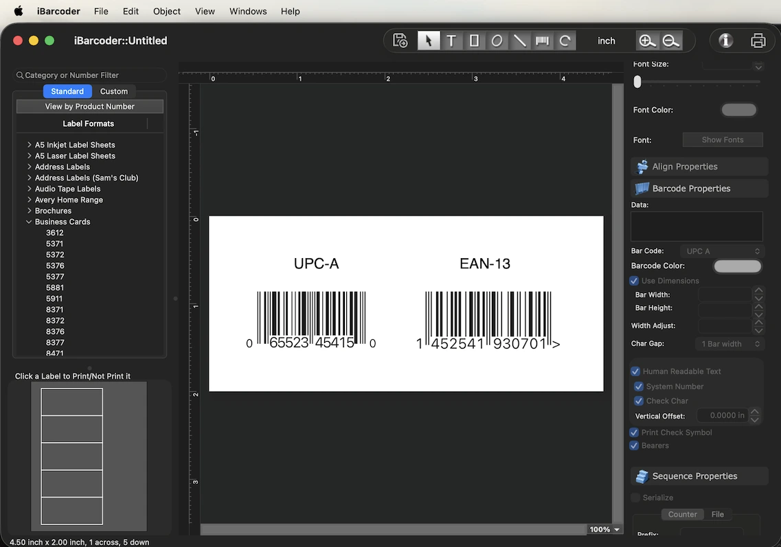 Create ISBN codes for saving as EPS files