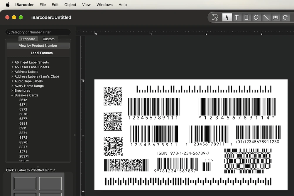 Different barcode types