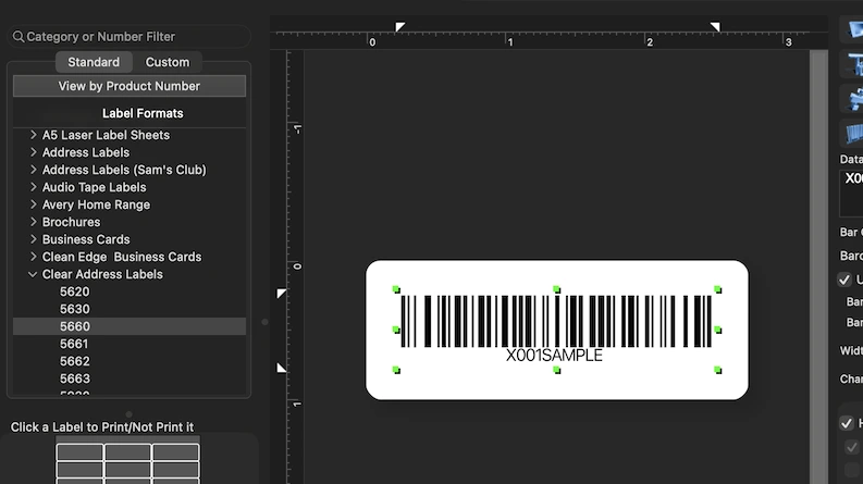 FNSKU Label formats