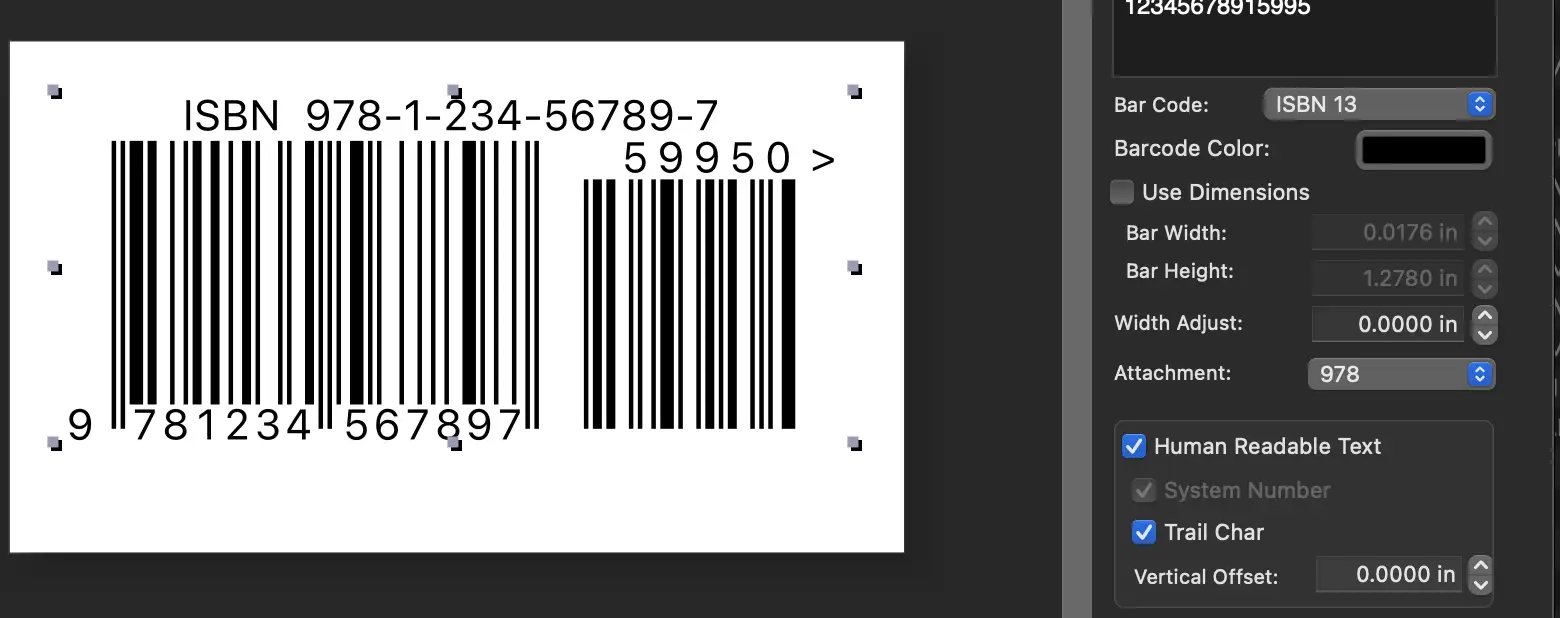 barcode isbn 13