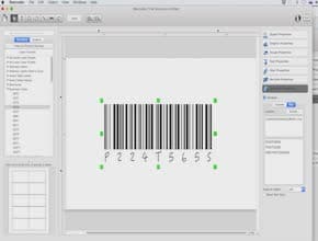 Create post card in iBarcoder for mac