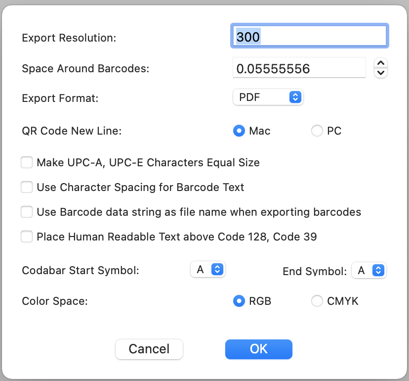 the barcode label maker allows creating custom label formats