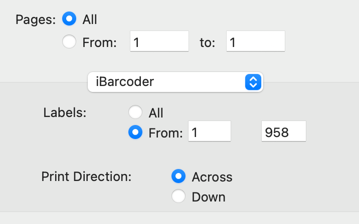 the barcode label maker allows creating custom label